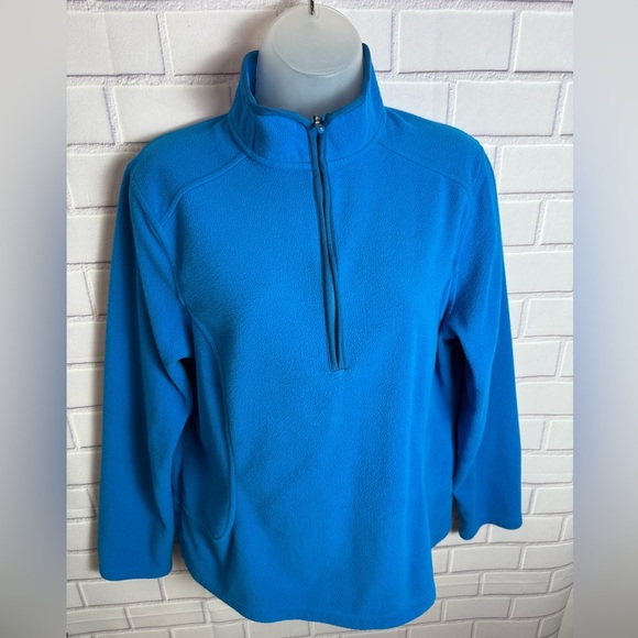 Lands' End Women's Blue Quarter Zip Fleece Pullover
Size M - Picture 4 of 10